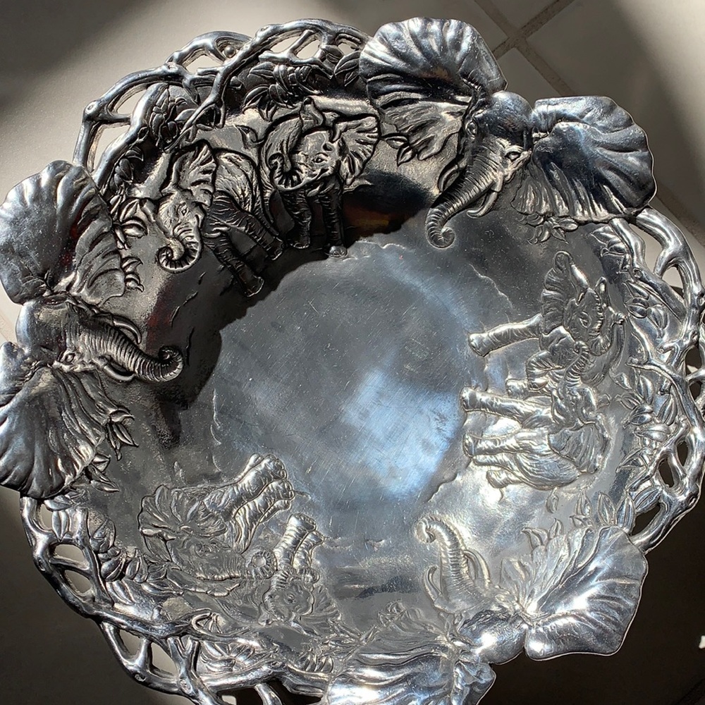 Arthur Court Large Elephant  Bowl